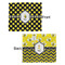 Bee & Polka Dots Security Blanket - Front & Back View