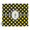 Bee & Polka Dots Security Blanket - Front View