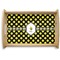 Bee & Polka Dots Natural Wooden Tray - Small (Personalized)
