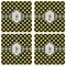 Bee & Polka Dots Set of 4 Sandstone Coasters - See All 4 View