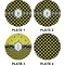 Bee & Polka Dots Set of Appetizer / Dessert Plates (Approval)