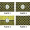 Bee & Polka Dots Set of Rectangular Appetizer / Dessert Plates (Approval)