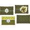 Bee & Polka Dots Set of Rectangular Dinner Plates