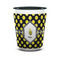 Bee & Polka Dots Shot Glass - Two Tone - FRONT