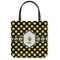 Bee & Polka Dots Canvas Tote Bag (Personalized)