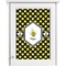 Bee & Polka Dots Single White Cabinet Decal