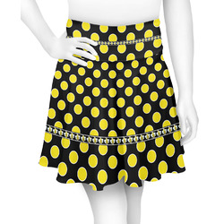 Bee & Polka Dots Skater Skirt - X Small (Personalized)