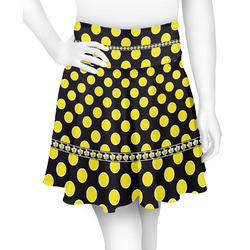 Bee & Polka Dots Skater Skirt - X Small