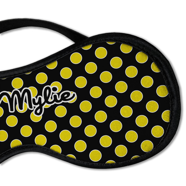 Bee & Polka Dots Sleeping Eye Mask - DETAIL Large