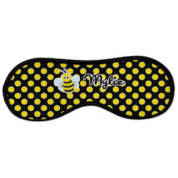 Bee & Polka Dots Sleeping Eye Masks - Large (Personalized)