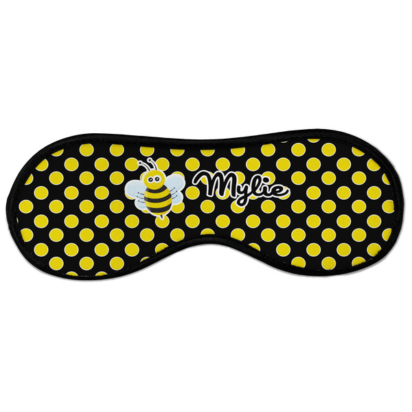 Custom Bee & Polka Dots Sleeping Eye Masks - Large (Personalized)