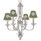 Bee & Polka Dots Small Chandelier Shade - LIFESTYLE (on chandelier)