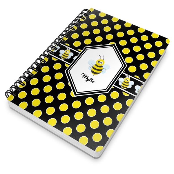 Bee & Polka Dots Spiral Journal 7 x 10 - Main