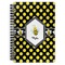 Bee & Polka Dots Spiral Journal Large - Front View