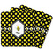 Bee & Polka Dots Square Fridge Magnet - MAIN