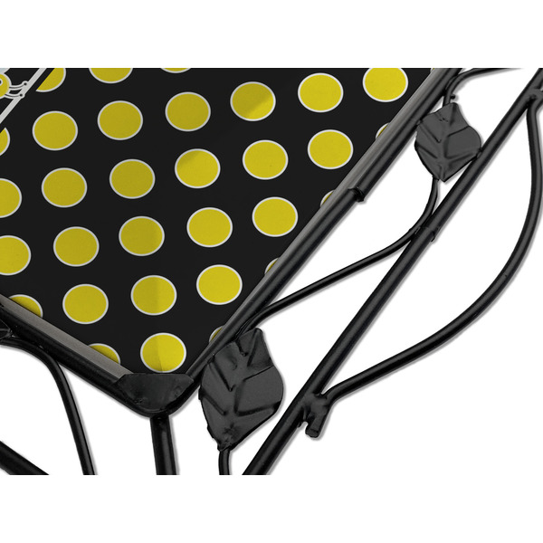 Bee & Polka Dots Square Trivet - Detail