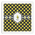 Bee & Polka Dots Paper Dinner Napkins (Personalized)