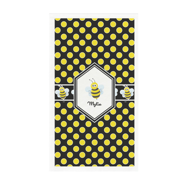 Custom Bee & Polka Dots Guest Towels - Full Color - Standard (Personalized)