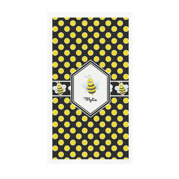 Custom Bee & Polka Dots Guest Paper Towels - Full Color - Standard (Personalized)