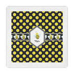 Bee & Polka Dots Decorative Paper Napkins (Personalized)