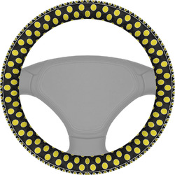 Bee & Polka Dots Steering Wheel Cover (Personalized)