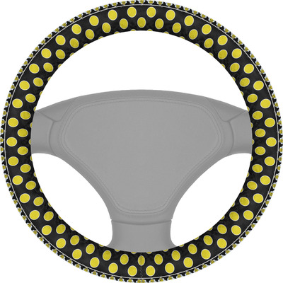 Bee & Polka Dots Steering Wheel Cover (Personalized)