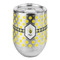 Bee & Polka Dots Stemless Wine Tumbler - Full Print (Personalized)