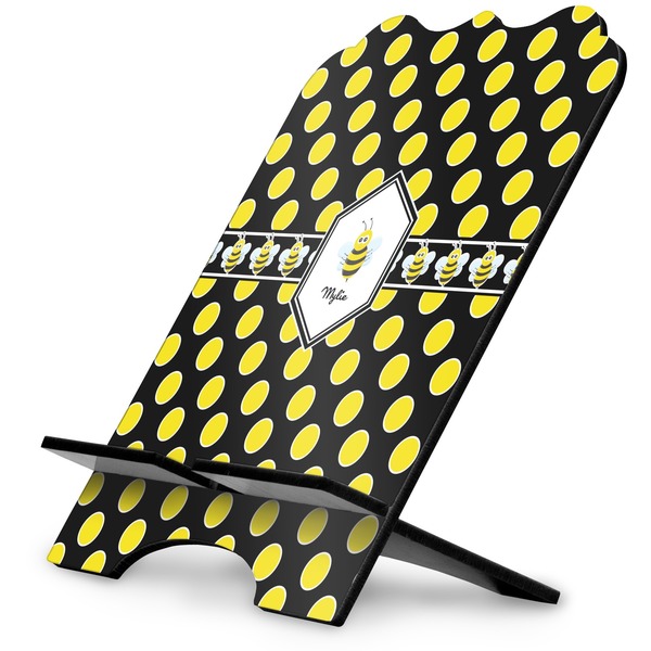 Custom Bee & Polka Dots Stylized Tablet Stand (Personalized)