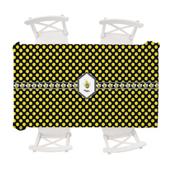 Bee & Polka Dots Tablecloth - 58"x102" (Personalized)