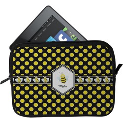 Bee & Polka Dots Tablet Case / Sleeve (Personalized)