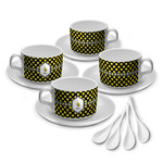 Bee & Polka Dots Tea Cup - Set of 4 (Personalized)