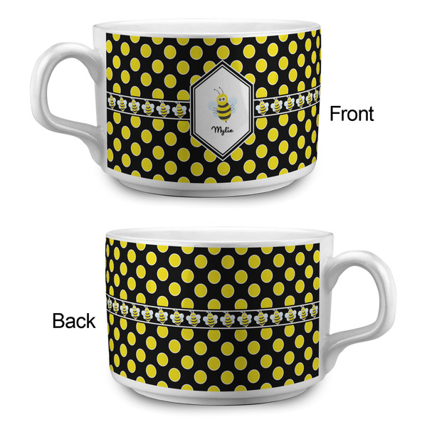 Bee & Polka Dots Tea Cup - Single Apvl