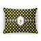 Bee & Polka Dots Rectangular Throw Pillow Case (Personalized)