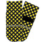 Bee & Polka Dots Toddler Ankle Socks - Single Pair - Front and Back