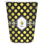 Bee & Polka Dots Waste Basket (Personalized)