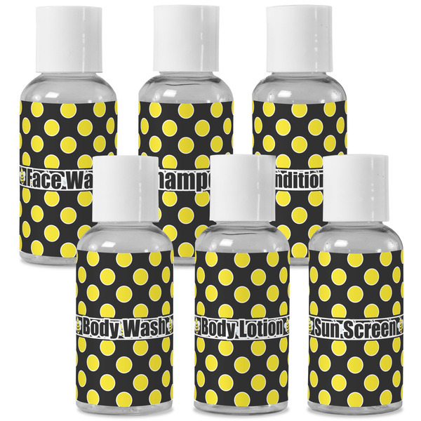 Custom Bee & Polka Dots Travel Bottles (Personalized)