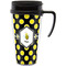 Bee & Polka Dots Acrylic Travel Mug with Handle (Personalized)
