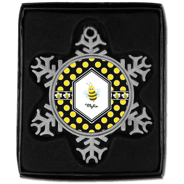 Bee & Polka Dots Vintage Snowflake - In box