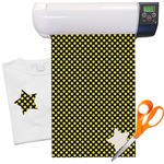 Bee & Polka Dots Heat Transfer Vinyl Sheet (12"x18")