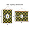 Bee & Polka Dots Wall Hanging Tapestries - Parent/Sizing