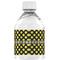 Bee & Polka Dots Water Bottle Label - Back View