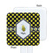 Bee & Polka Dots White Plastic Stir Stick - Single Sided - Square - Approval