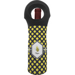 Bee & Polka Dots Wine Tote Bag (Personalized)