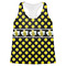 Bee & Polka Dots Womens Racerback Tank Top - X Small