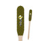Bee & Polka Dots Wooden Food Pick - Paddle - Closeup
