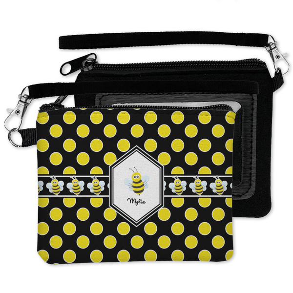 Bee & Polka Dots Wristlet ID Cases - MAIN