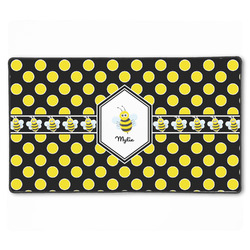 Bee & Polka Dots XXL Gaming Mouse Pad - 24" x 14" (Personalized)