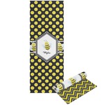 Bee & Polka Dots Yoga Mat - Printable Front and Back (Personalized)