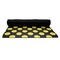 Bee & Polka Dots Yoga Mat Rolled up Black Rubber Backing