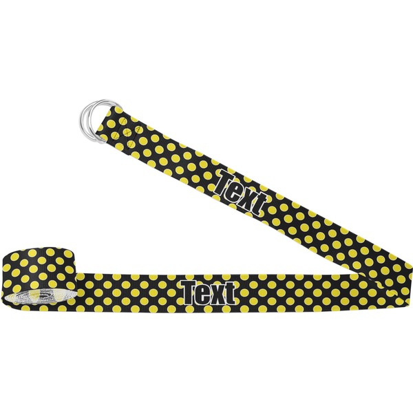 Custom Bee & Polka Dots Yoga Strap (Personalized)